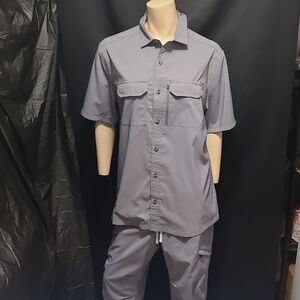 WindRiver PANTS & TOP SET No Fly Zone Mosquito Repellent Tech by Burlington NWOT